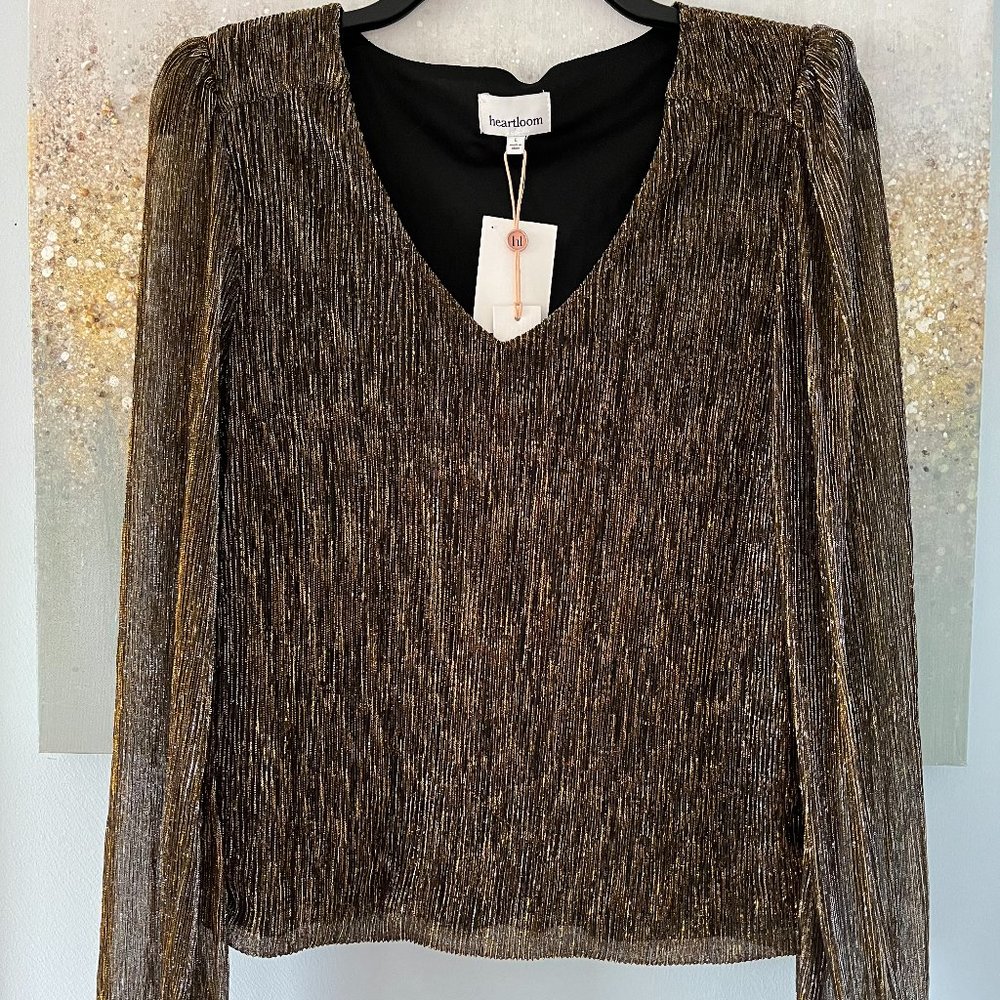 Heartloom Metallic Shimmer Blouse (NWT)